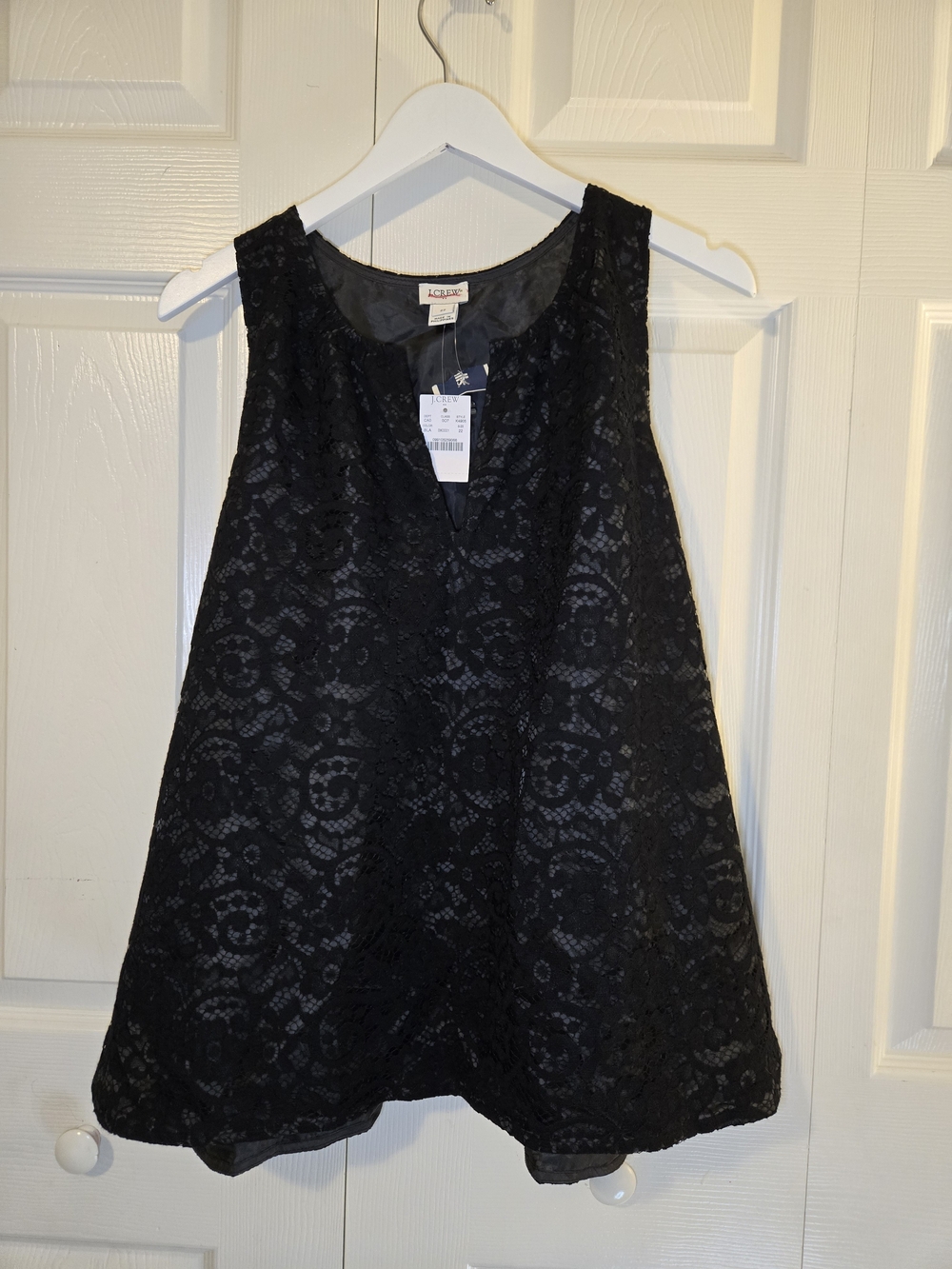 J. Crew Black Lace Sleeveless Camisole